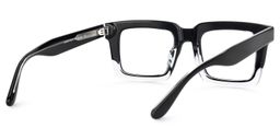 Holly Black Rectangle Glasses3