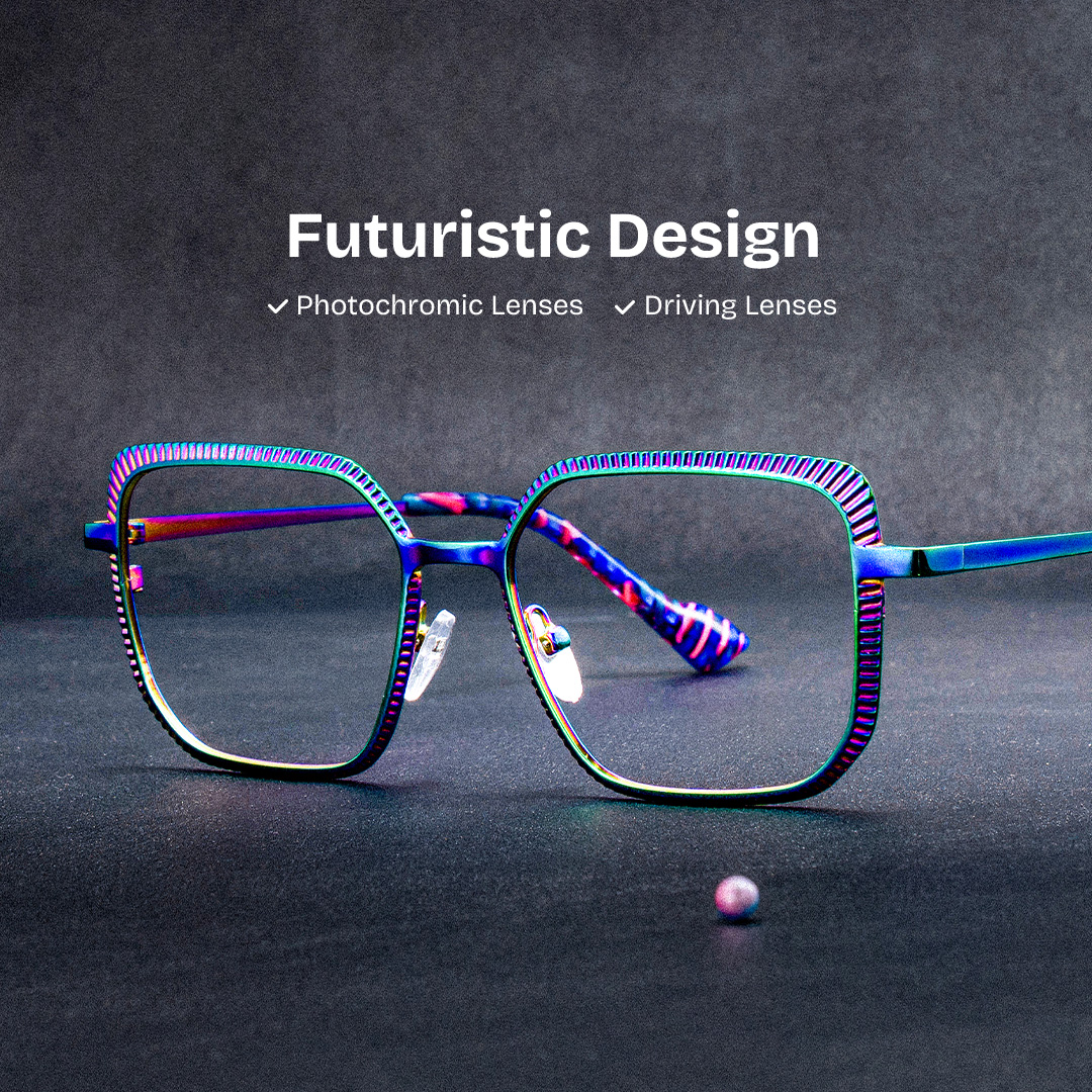 ZEELOOL Maverick Square Multicolor Glasses