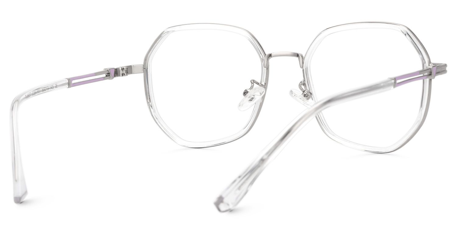 Frazier Clear Geometric Glasses | ZEELOOL Canada3