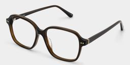 Clementine Brown Square Glasses3