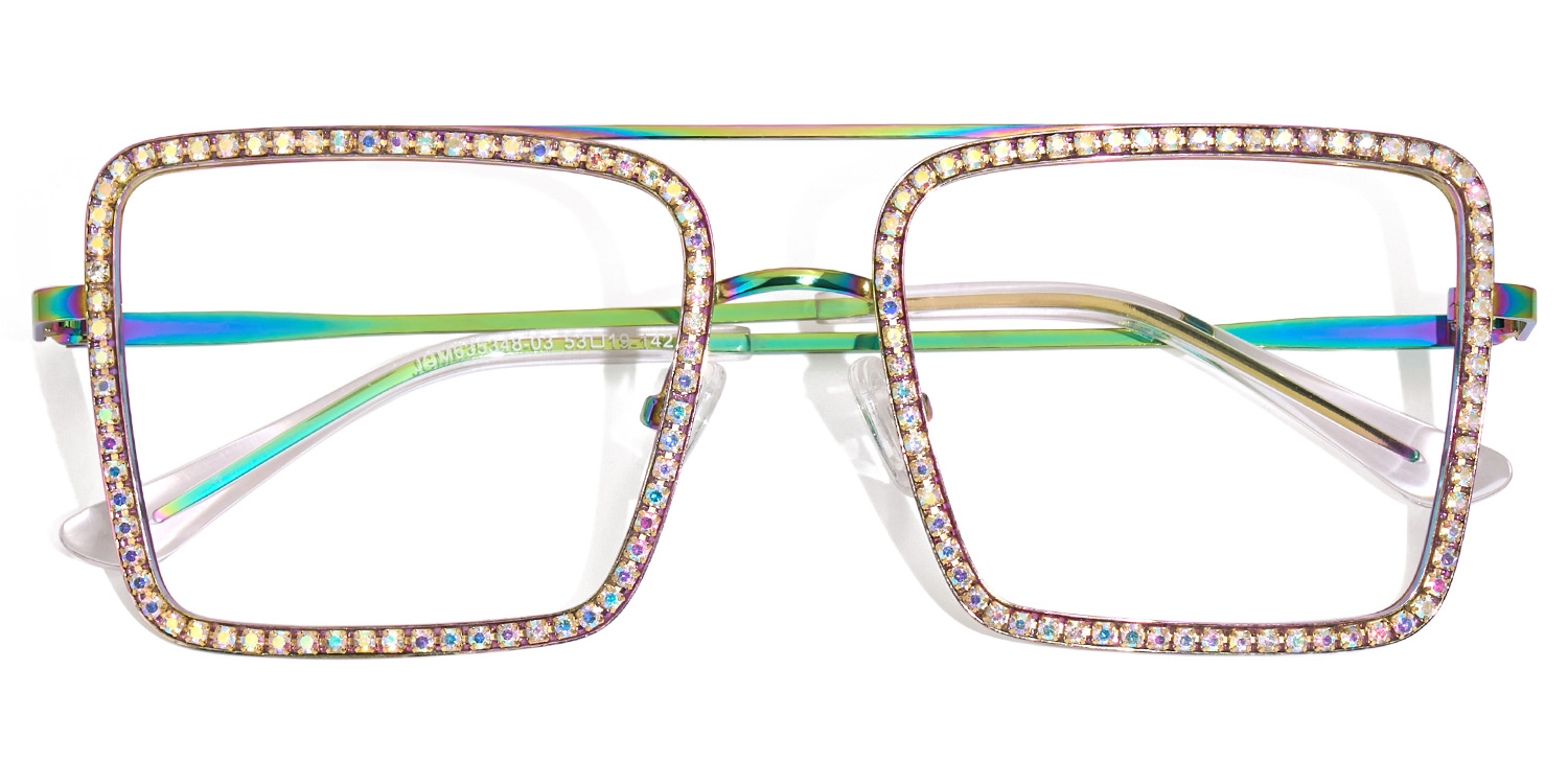 Diva Square Iridescent Glasses1