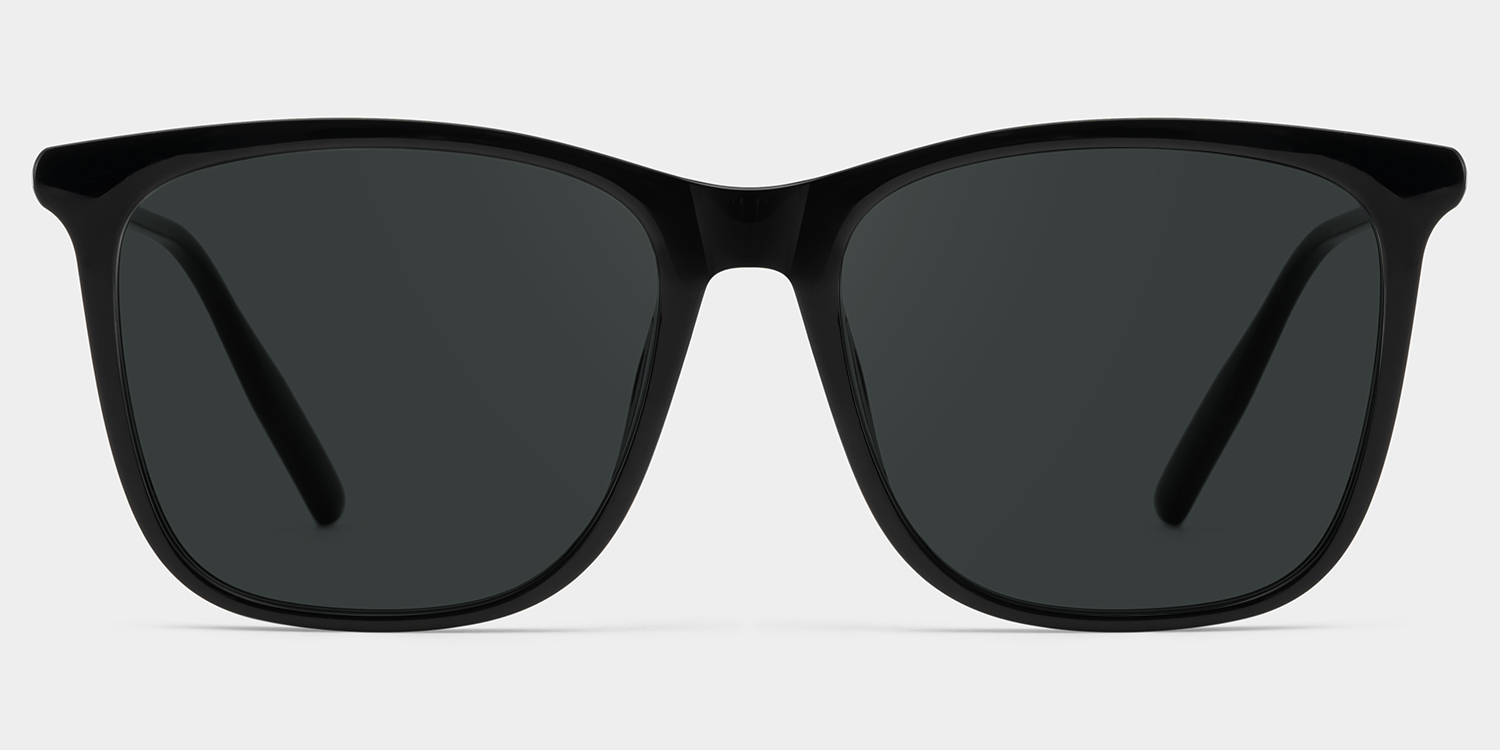 Malika Square Black Polarized Sunglasses good-img