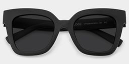 Malcolm Square Black Sunglasses1