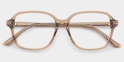 Clementine Light Brown Square Glasses1