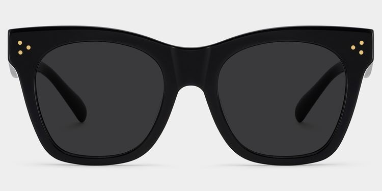 Gordon Rectangle Black Glasses