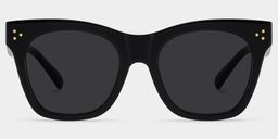 Gordon Rectangle Black Glasses0