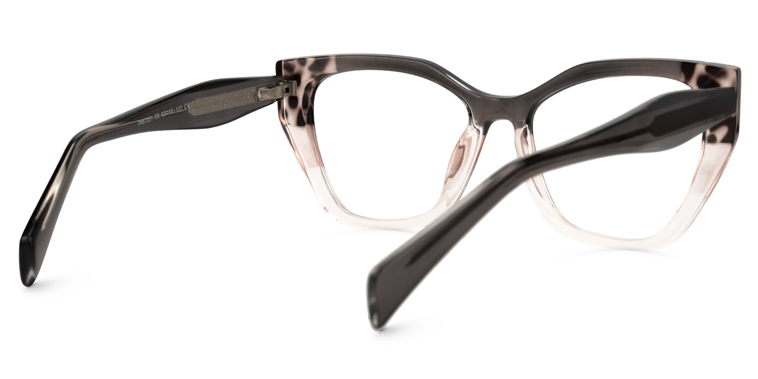 Cateye Jefferson Gray Glasses on sale -Zeelool Glasses3