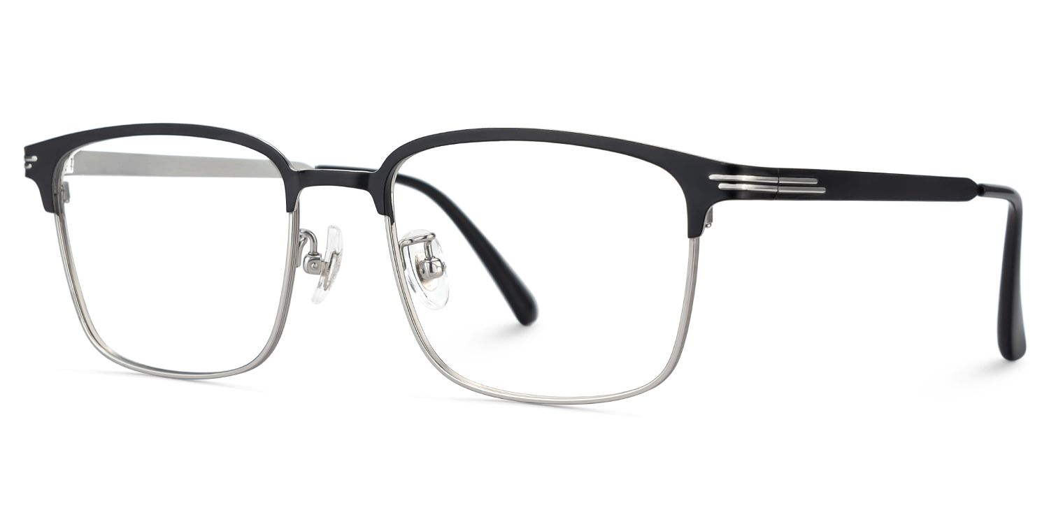 Men's Titanium Glasses Frames with Browline Shape3