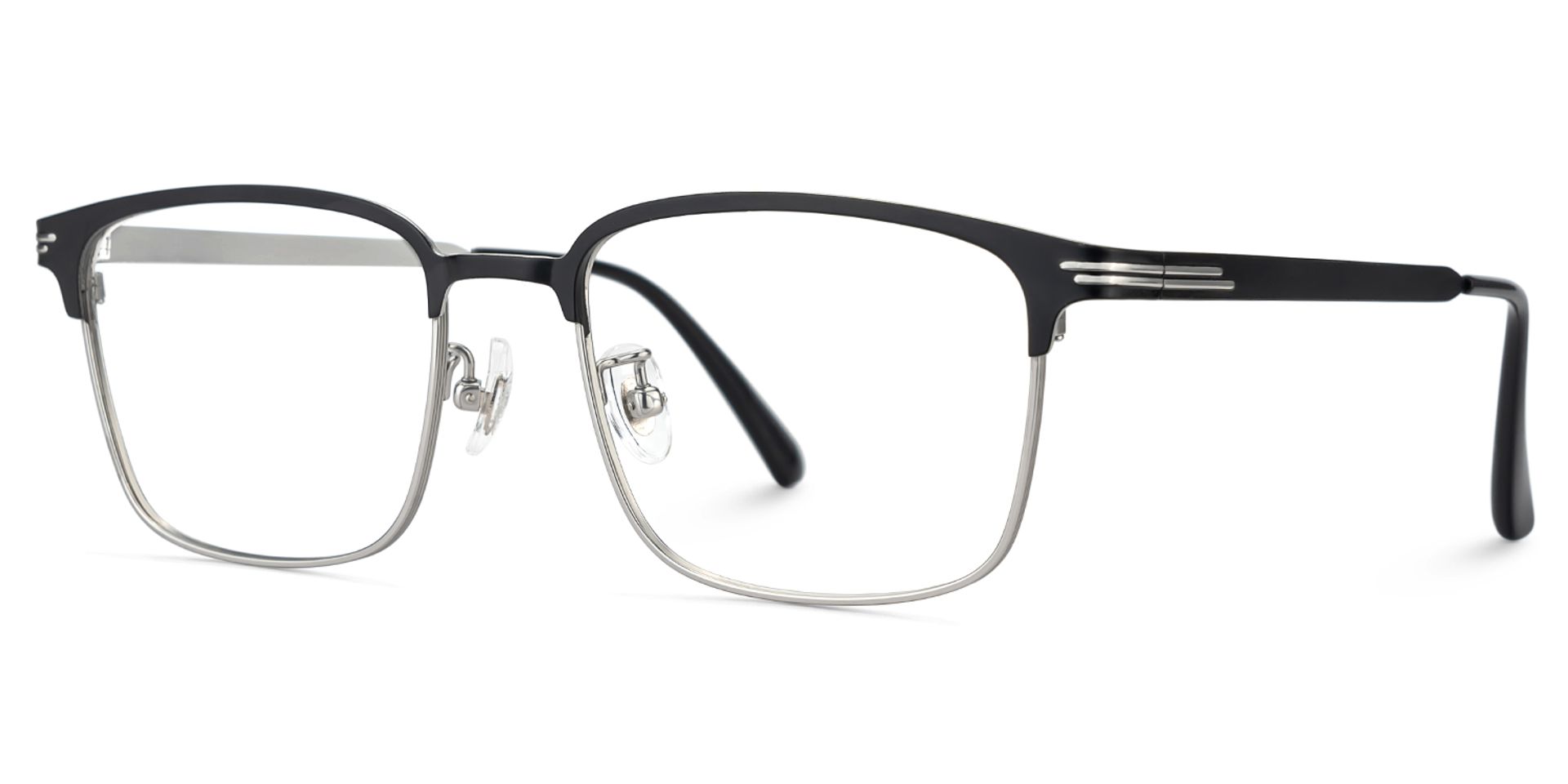 Men's Titanium Glasses Frames with Browline Shape3