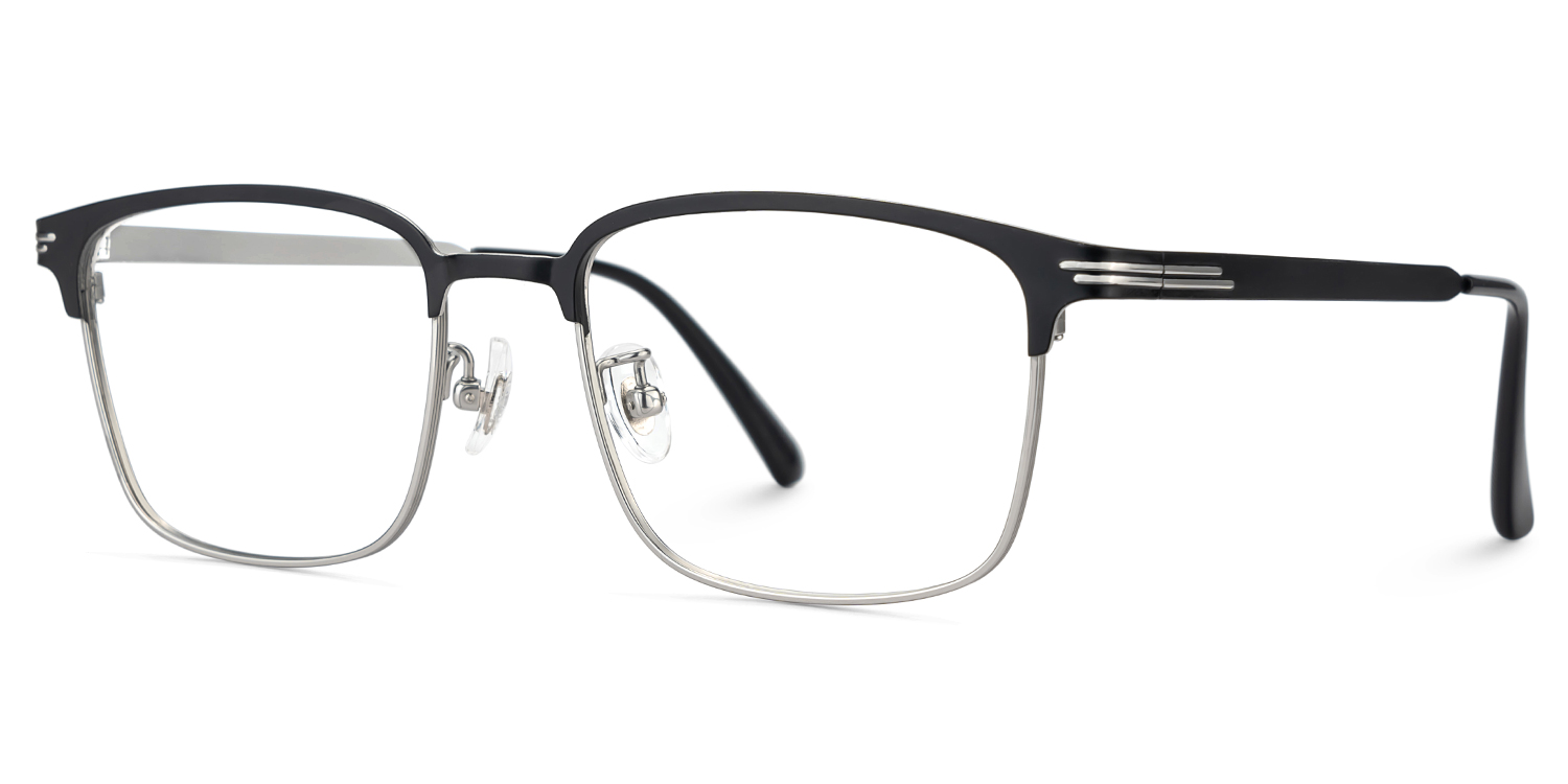 Men's Titanium Glasses Frames with Browline Shape3