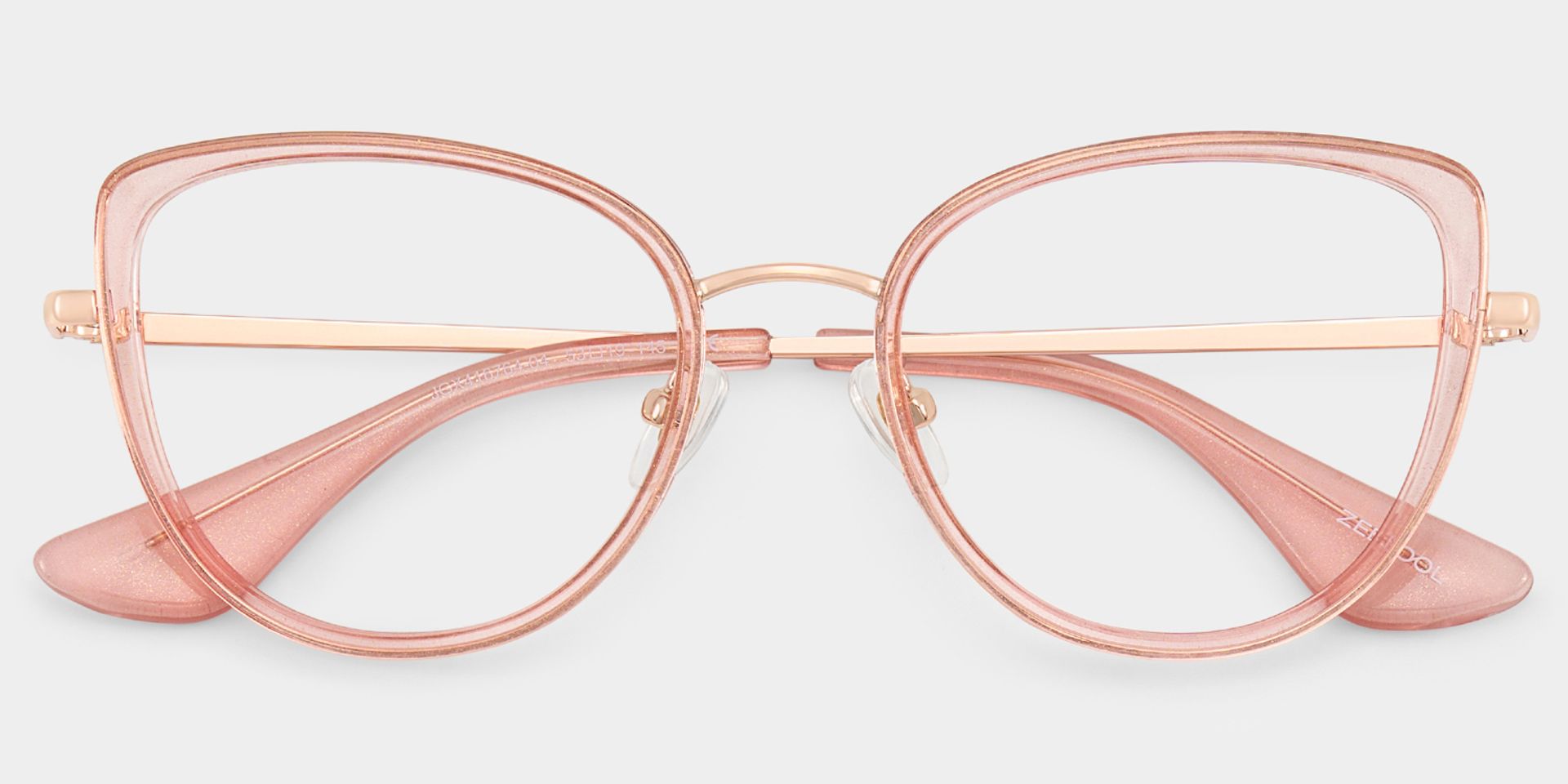 Celine Clear Pink Cat-eye Eyeglass Frames with Bling for Ladies3