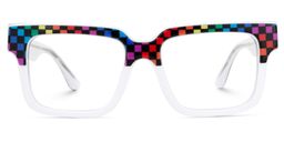 Chrissie Square White Glasses0