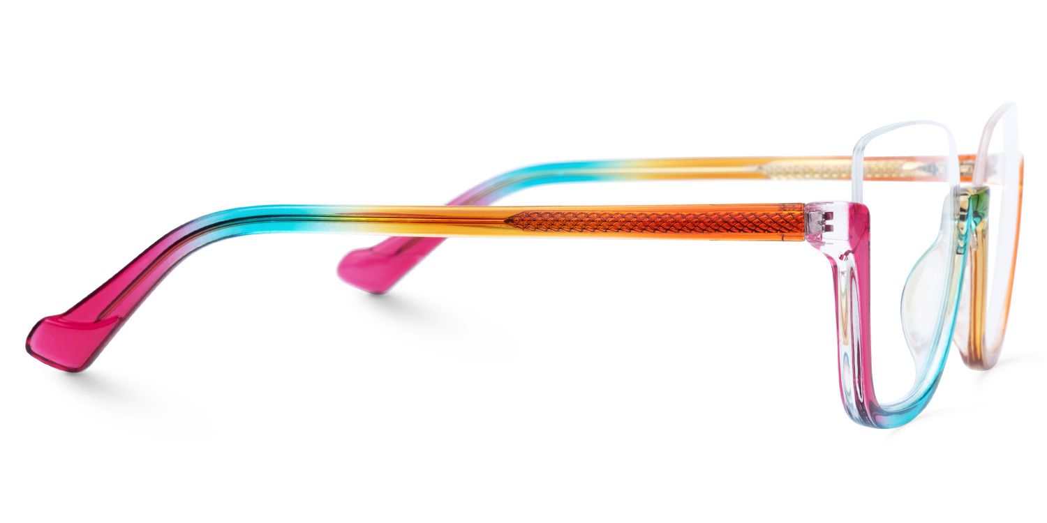 Kellina Square Colorful Glasses | ZEELOOL Canada2