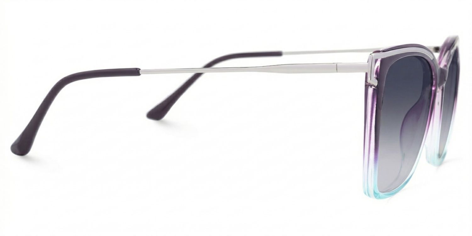 Krystle Square Sunglasses with Mixed Purple-Blue Frames | ZEELOOL CA2