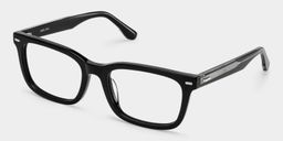 Patrick Rectangle Black Glasses3