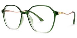 Lekesha Green Geometric Glasses1