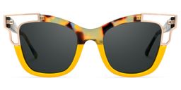 Rhoden Cateye Yellow Glasses0