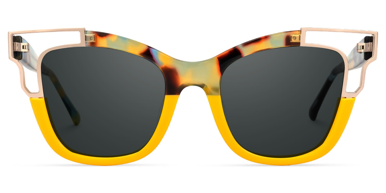 Rhoden Cateye Yellow Glasses0