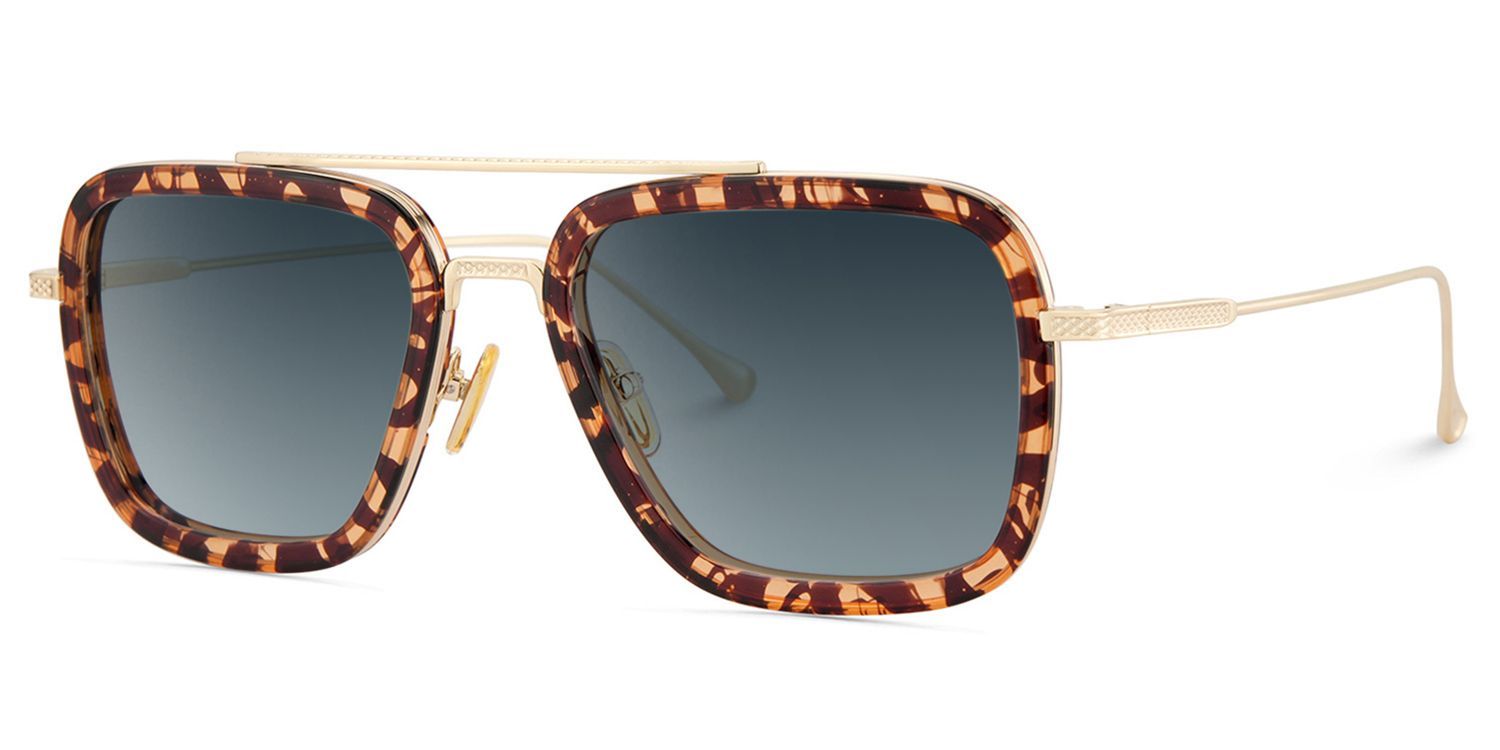 Gifford Rectangle Tortoise Frame Glasses | Zeelool2
