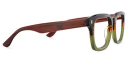 Marleni Square Brown Green Glasses4