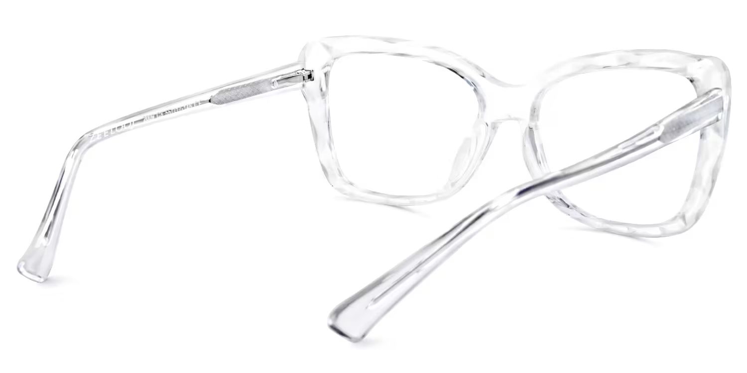 Edna Cateye Clear Frame Glasses | ZEELOOL Canada4