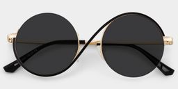 Flozif Round Black Glasses1