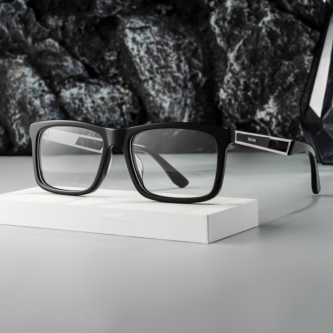 Thin Rectangle Glasses in Business Style | ZEELOOL Canada0