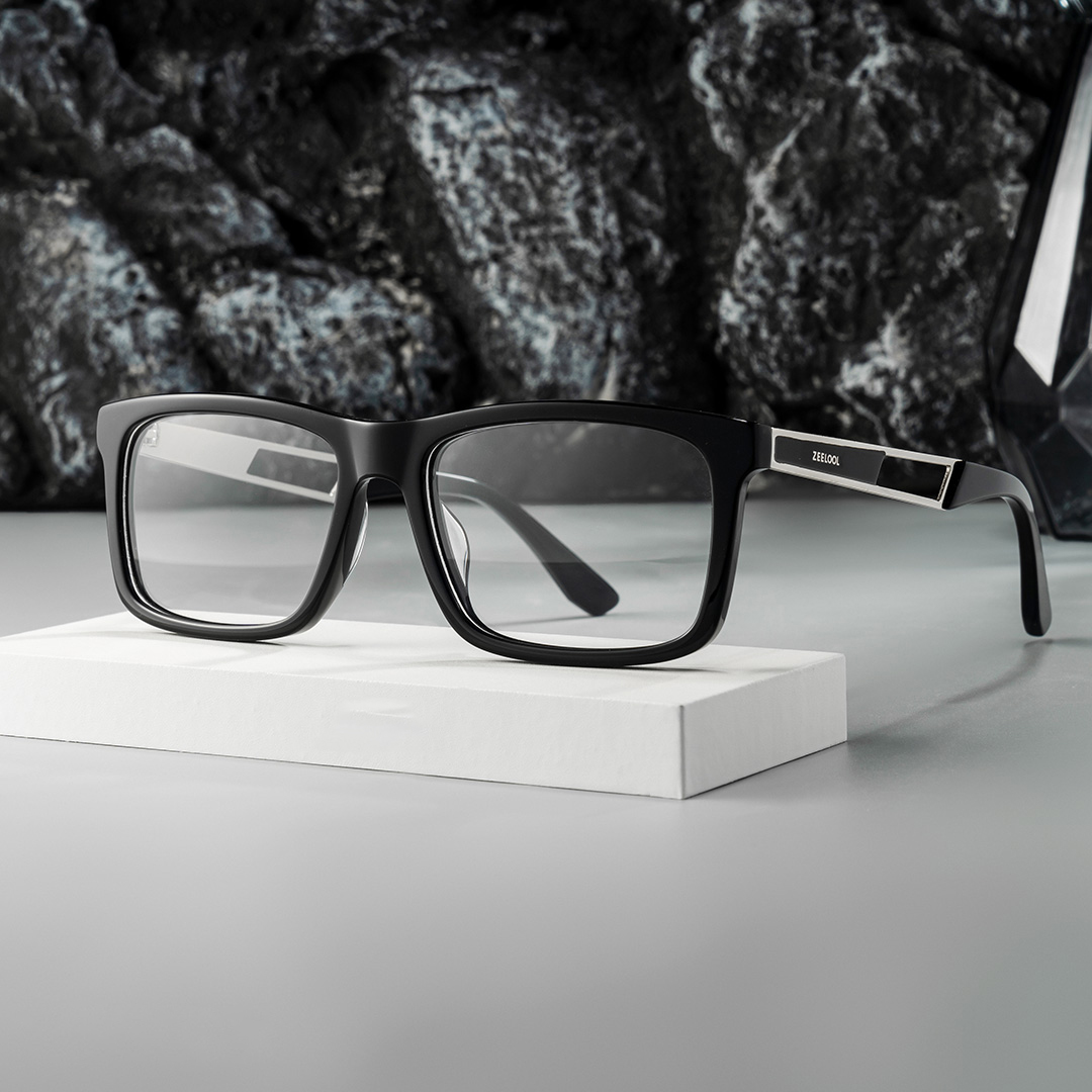 Thin Rectangle Glasses in Business Style | ZEELOOL Canada0
