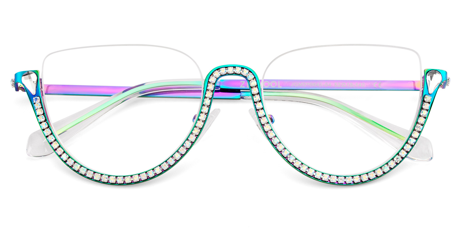 Sparkle Cateye Iridescent Glasses3