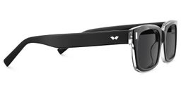 Fayssel Rectangle Black Glasses3