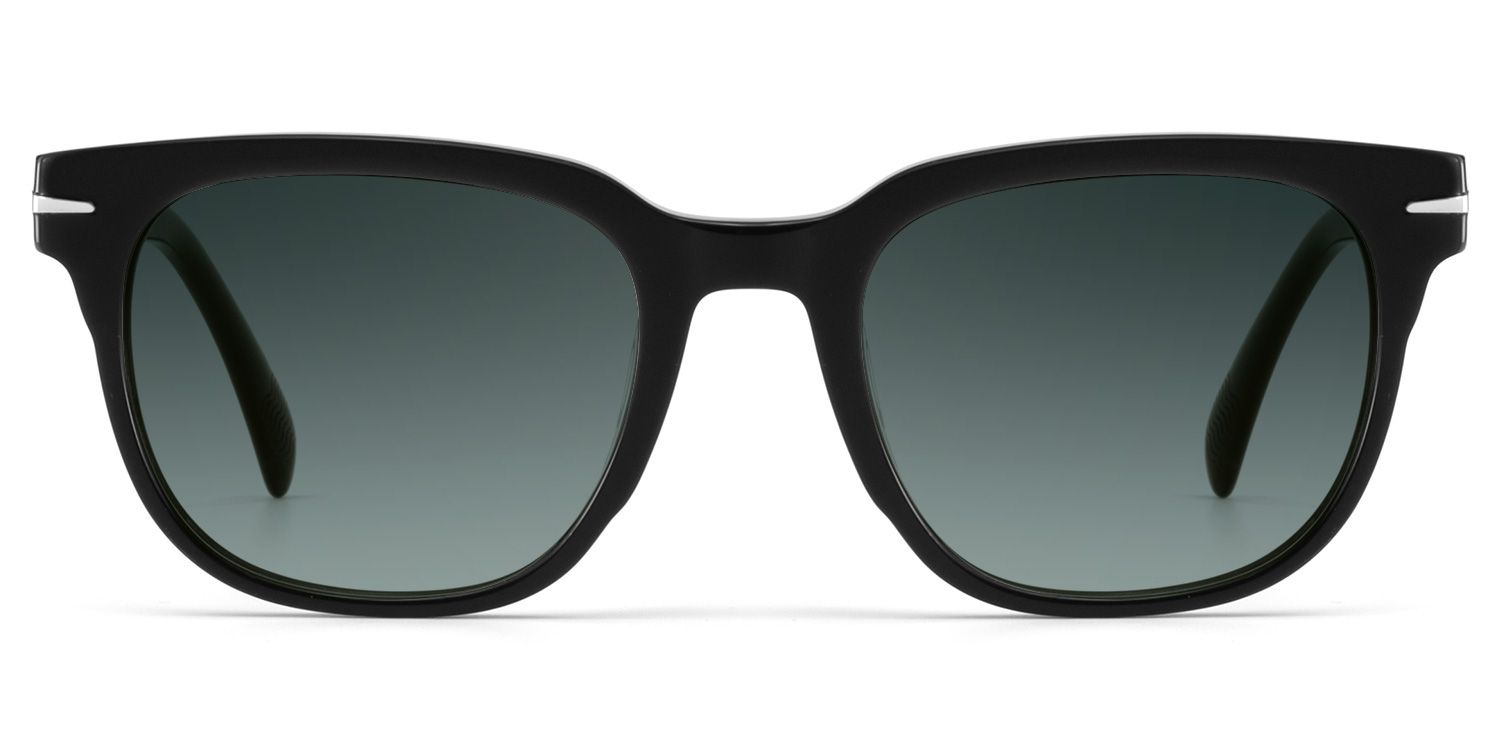 Rocco Rectangle Black Sunglasses for Women & Men | ZEELOOL CA0