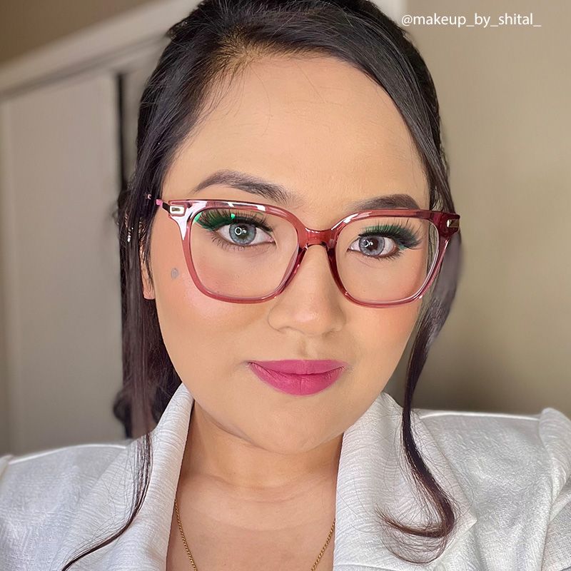 Jacqui Square Pink Glasses7