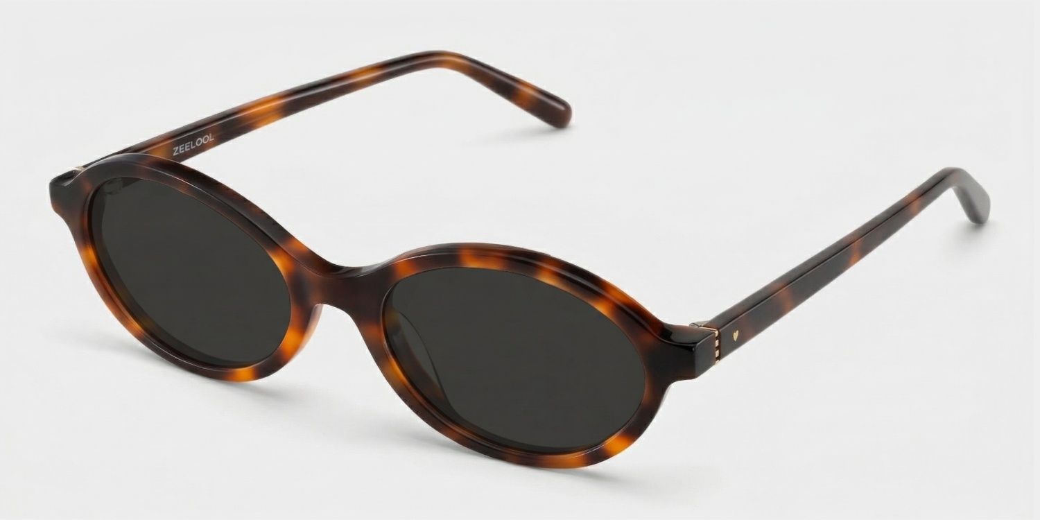 Oval Tortoise Eyeglasses- Everly Acetate Frame Glasses2