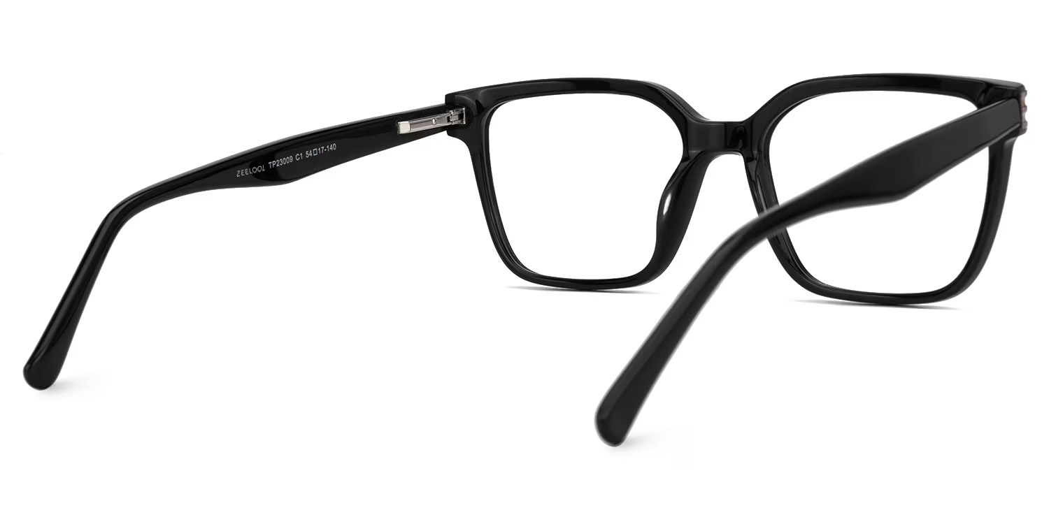 Rectangle Rucke Black Color Frame Glasses | Zeelool3