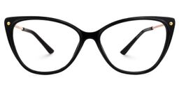 Brandi Cateye Black Glasses0