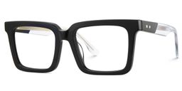 Hattie Rectangle Black Glasses3