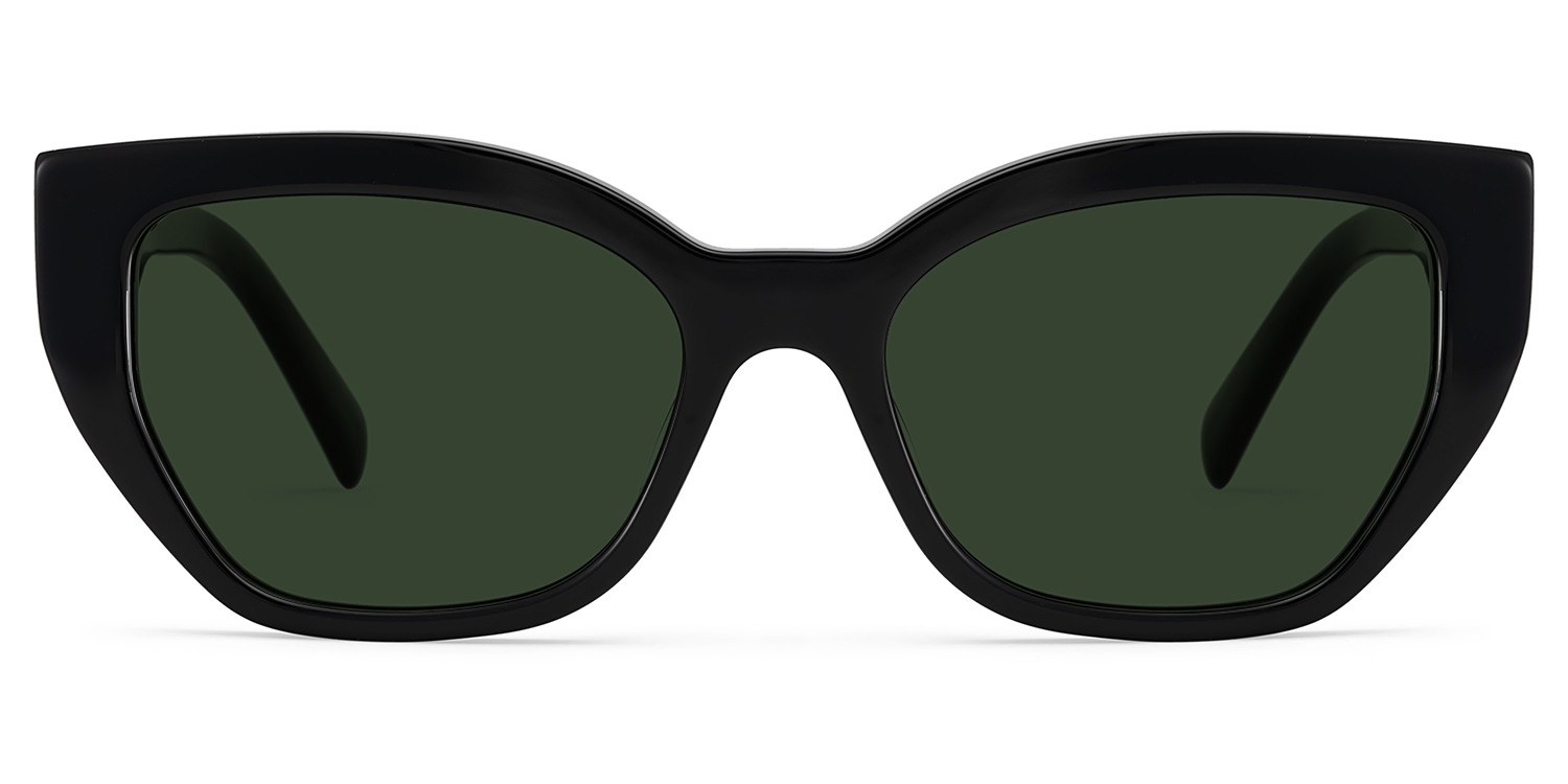 Zia Black Cat-Eye Sunglasses0