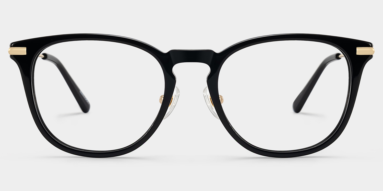 Laura Square Black Glasses1