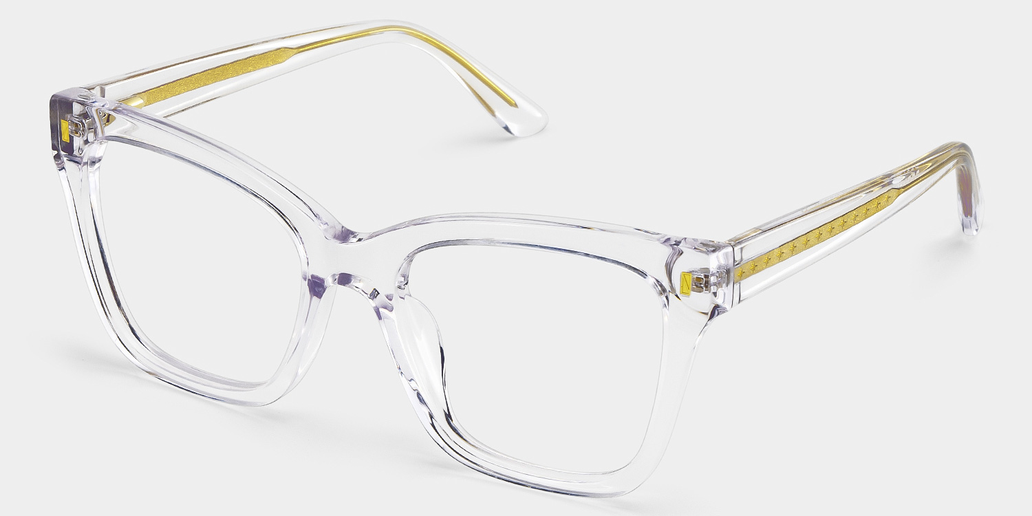Square Crystal Eyeglasses Rory Acetate Frame Glasses3