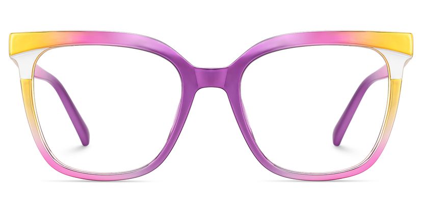 Leo Square Pink Purple Glasses