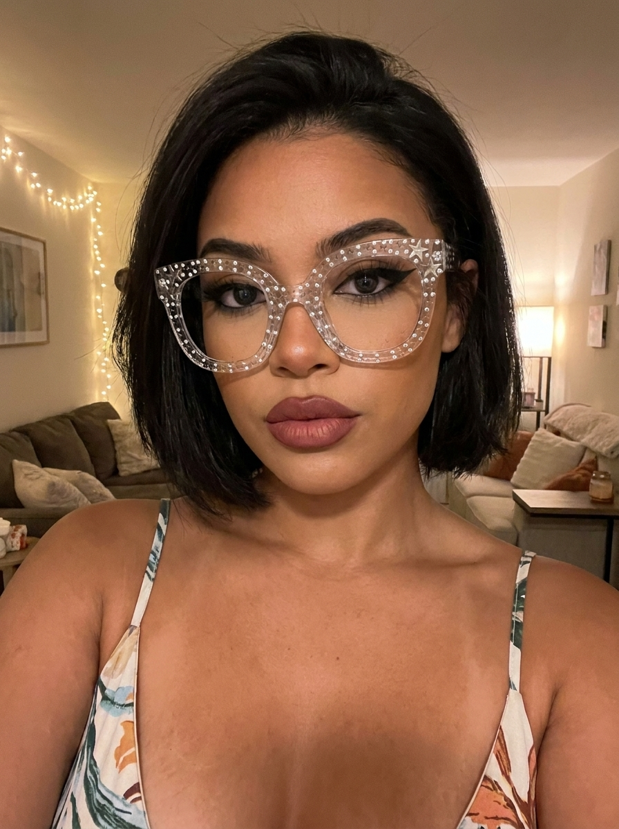 Kahle Cateye Clear Eyeglasses and Clear Frames5