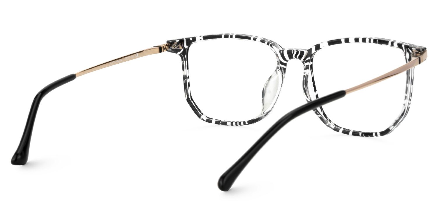 Fezell Black Thin Frame Eyeglasses | ZEELOOL Canada3