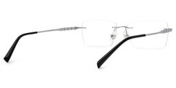 Dinny Silver Rectangle Glasses3