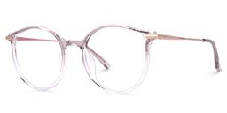 Caylan Round Dusty Pink Glasses1