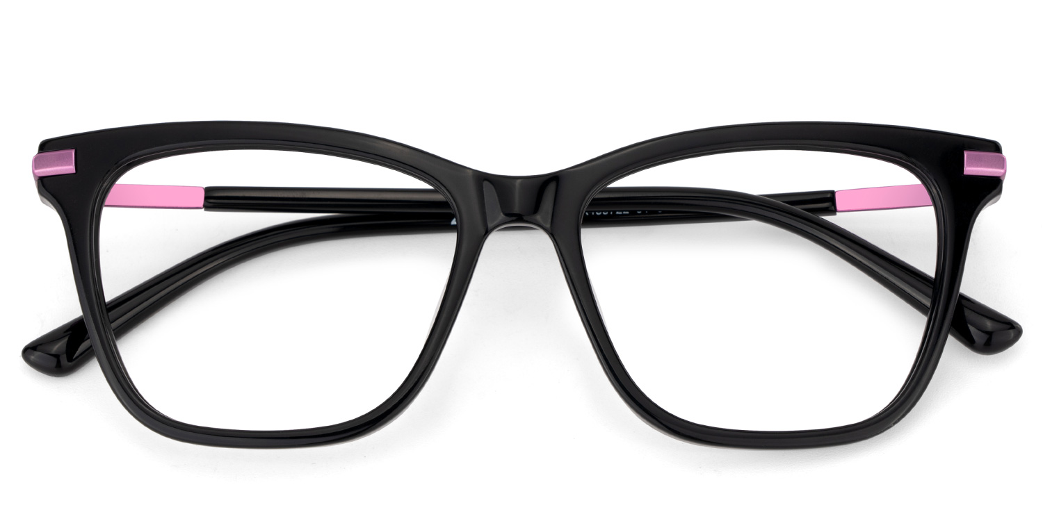 Eliot Rectangle Eyewear with Black2