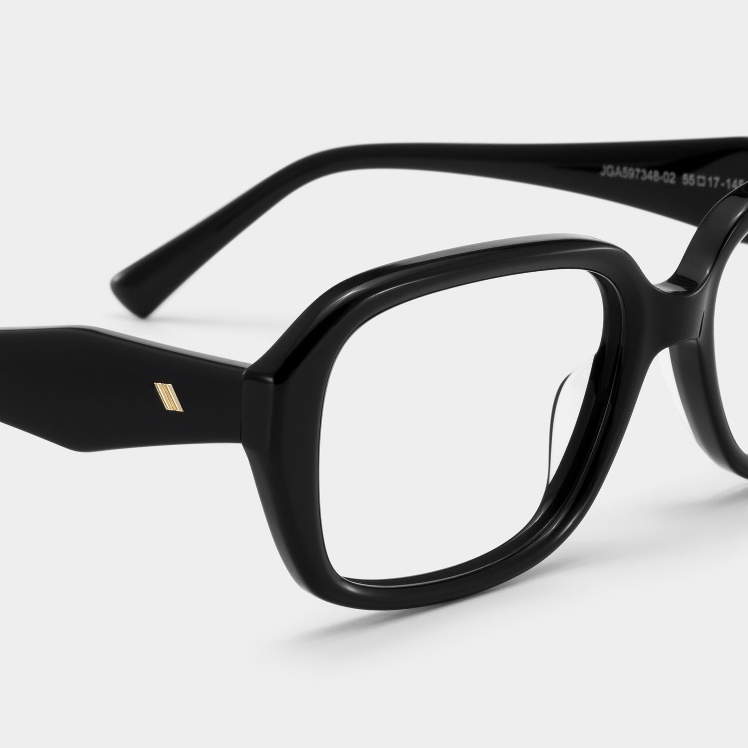 Rowan Black Full Rim Rectangle Eyeglasses for Women | ZEELOOL5