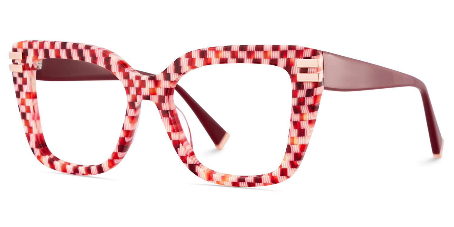 Cardozo Square Red Glasses3