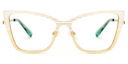Jisel Butterfly White Gold Glasses0