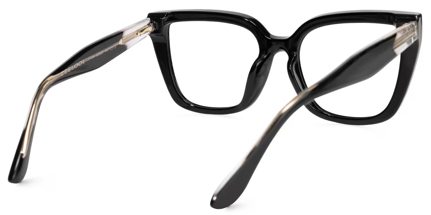 Mirta Square Black Glasses | ZEELOOL Canada3