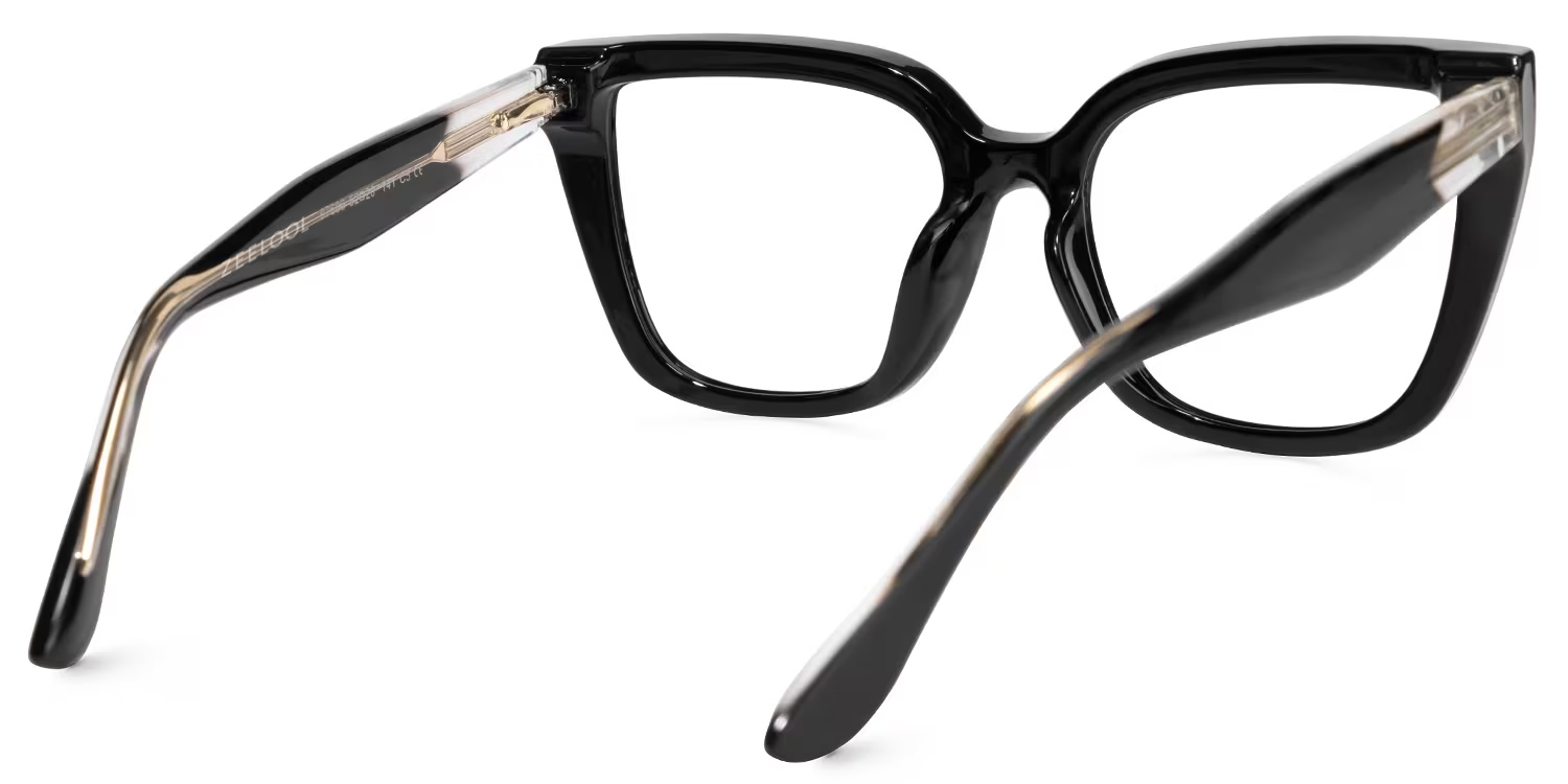 Mirta Square Black Glasses | ZEELOOL Canada3